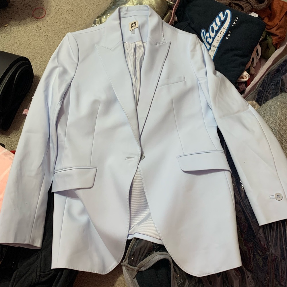 EUC Anne Klein Ice Blue Blazer